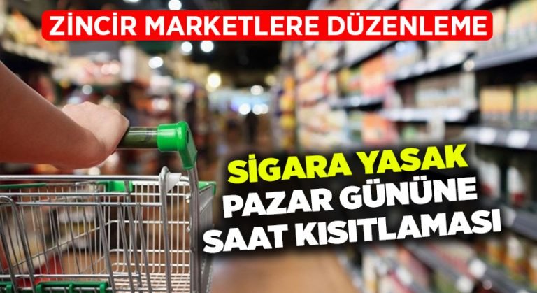 Zincir marketlerde sigara yasaklanıyor