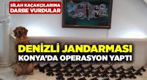 Denizli jandarması silah kaçakçılarına geçit vermedi