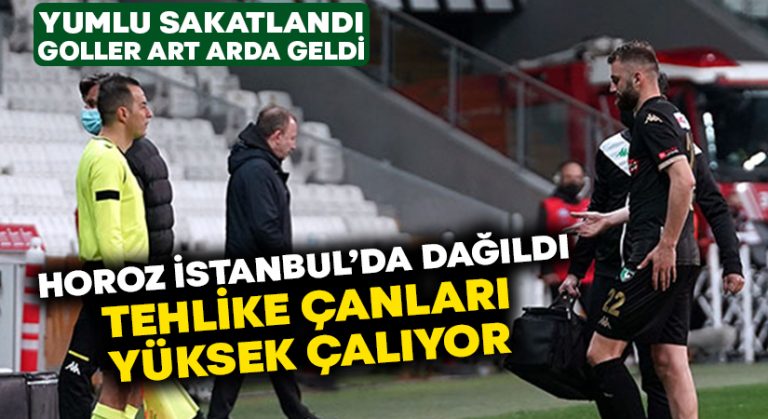 Yumlu sakatlandı, Denizlispor İstanbul’da dağıldı