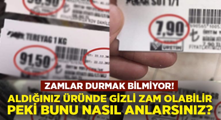 Zamlar durmuyor.. Artık sadece aldığınız ürünün fiyatına değil, gramajına da bakın!