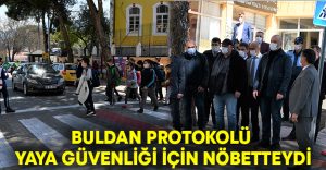 Buldan Protokolü yaya güvenliği için nöbetteydi