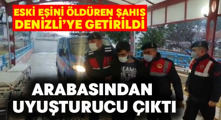 Eski eşini öldüren şüphelinin aracından uyuşturucu çıktı