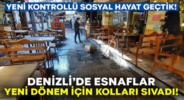 Denizli’de esnaf yeni dönem için kollarını sıvadı!