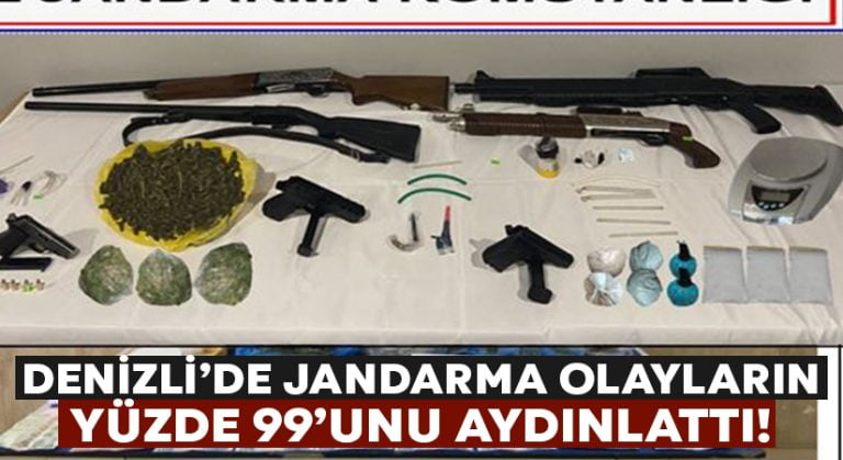 Denizli’de Jandarma son 1 ayda olayların yüzde 99’unu aydınlattı!