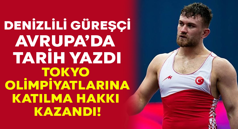 Denizlili Güreşçi Süleyman Karadeniz Avrupa’da tarih yazdı!