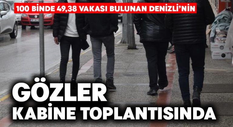 Yüksek riskli Denizli’nin gözü kabine toplantısında