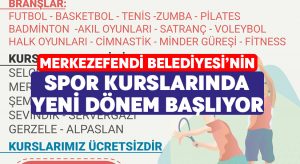 Merkezefendi Belediyesi’nin spor kurslarında yeni dönem başlıyor