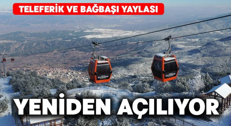 Denizli’de Teleferik ve Bağbaşı Yaylası yeniden açılıyor