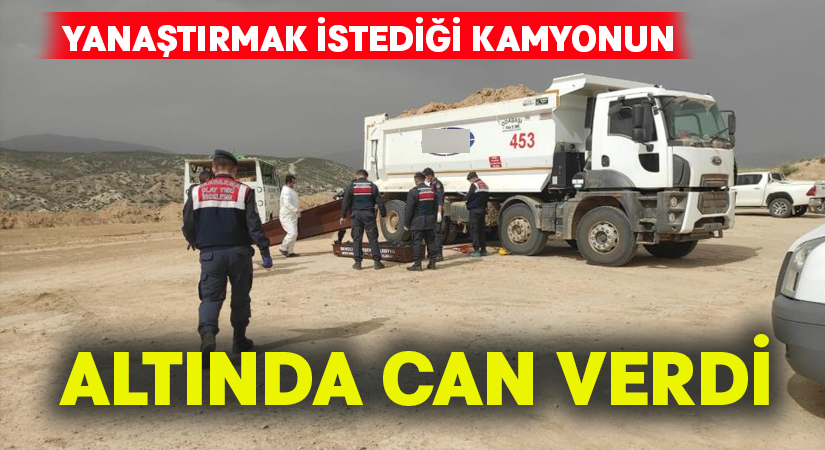 Yanaştırmak istediği kamyonun altında can verdi