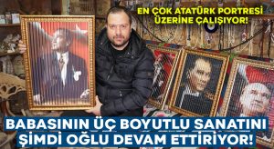 Babasının 3 boyutlu sanatını şimdi oğlu devam ettiriyor!