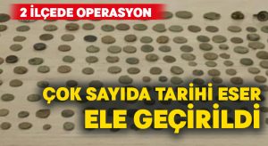 Kaçakçılardan farklı dönemlere ait çok sayıda malzeme çıktı