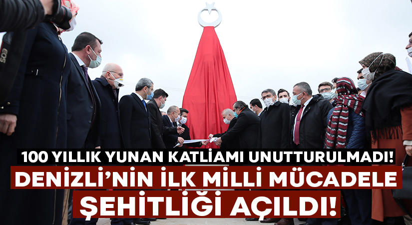 Denizli’nin ilk milli mücadele şehitliği açıldı