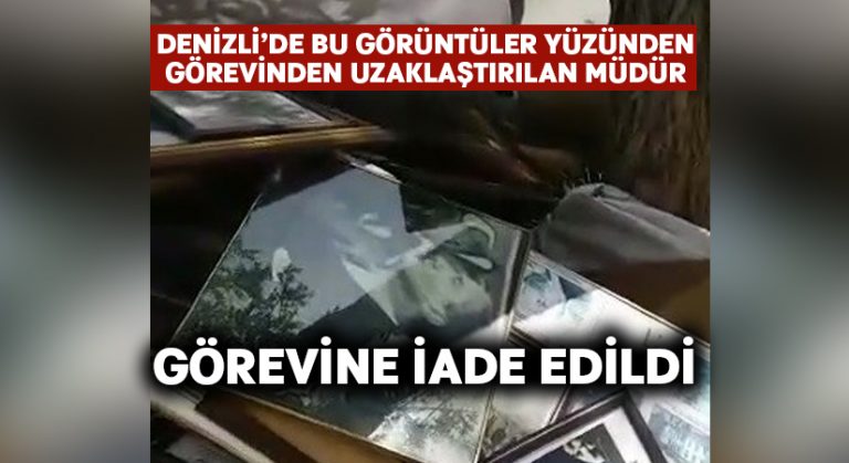 Denizli’de görevden uzaklaştırılan okul müdürü görevine geri döndü