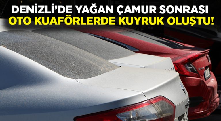 Çamurlu yağışın ardından oto kuaförlerde kuyruk oluştu!