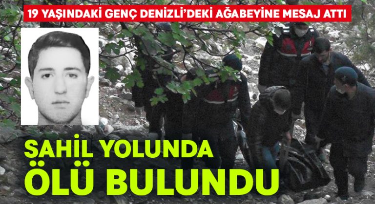 Ağabeyine attığı mesajla kendisini öldüreceğini belirten genç, sahil yolunda ölü bulundu