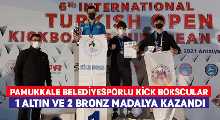 Pamukkale Belediyesporlu Kick Bokscular 1 Altın Ve 2 Bronz Madalya Kazandı