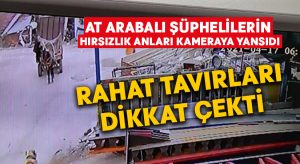 At arabalı şüphelilerin hırsızlık anları kameraya yansıdı