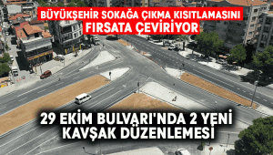 29 Ekim Bulvarı’nda 2 yeni kavşak düzenlemesi