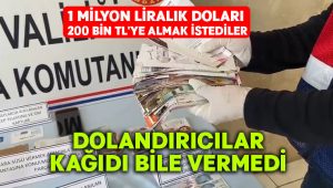 1 milyon liralık doları 200 bin TL’ye almak istediler, kağıt bile alamadılar