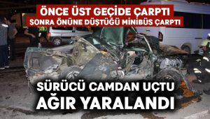 Hurda yığınına dönen otomobilde can pazarı