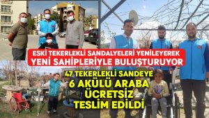 Eski tekerlekli sandalyeleri yenileyerek yeni sahipleriyle buluşturuyor