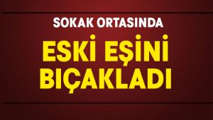 Eski eşini sokak ortasında bıçakladı