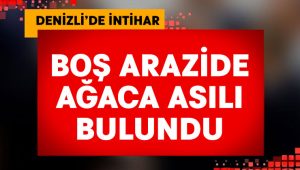 Boş arazide kendini asarak canına kıydı