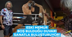 Eski Memur boş bulduğu duvarı sanatla buluşturuyor!