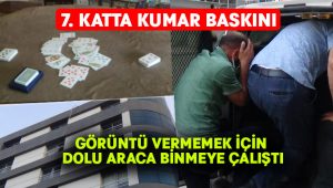 Kumar oynarken yakalandı, görüntü vermemek için dolu araca binmeye çalıştı