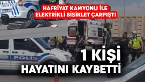 Denizli’de elektrikli bisiklet sürücüsü kazada hayatını kaybetti