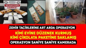 Hint keneviri yetiştirmek için evine düzenek kurmuş.. Zehirler saksılarda yakalandı