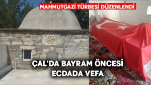 Çal’da bayram öncesi ecdada vefa