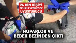 24 bin kişiyi zehirleyecek uyuşturucu hoparlör ve bebek bezinden çıktı