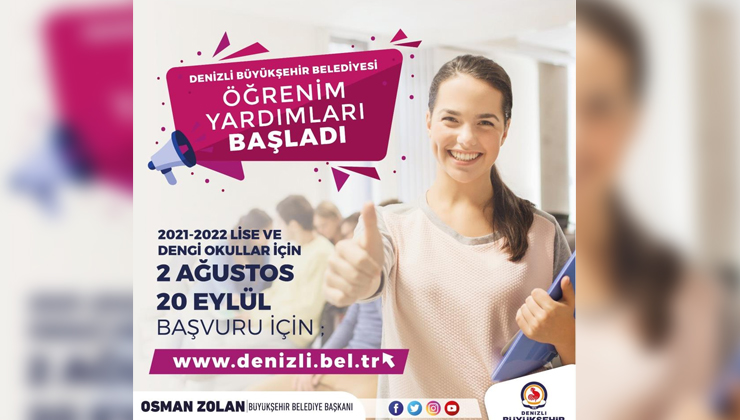 Büyükşehirde öğrenim yardımı müracaatları başlıyor