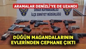 Düğünde ateş açan magandaların evlerinden cephanelik çıktı