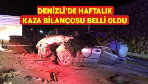 Denizli’de haftalık trafik kazası bilançosu belli oldu