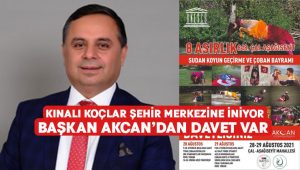 Kınalı koçlar şehir merkezine iniyor