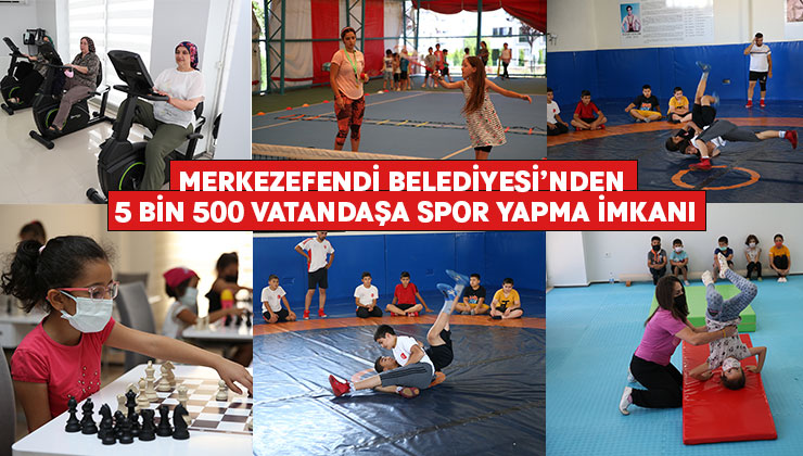 Merkezefendi Belediyesi’nden 5 bin 500 vatandaşa spor yapma imkanı