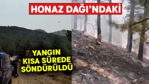 Honaz Dağı’ndaki yangın kısa sürede söndürüldü