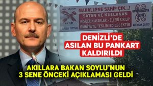 Mahalleye asılan ‘uyuşturucu satıcılarının ellerini ve ayaklarını kıracağız’ pankartı kaldırıldı