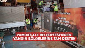 Pamukkale Belediyesi’nden Yangın Bölgelerine Tam Destek