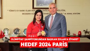 Olimpiyat şampiyonundan Başkan Zolan’a ziyaret