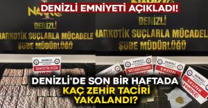 Denizli’de son bir haftada kaç zehir taciri yakalandı?