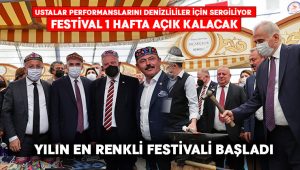 Denizli’de yılın en renkli festivali başladı