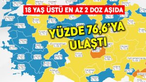 Denizli’de nüfusun en az iki doz aşılamasında son durum