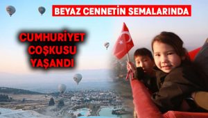 Beyaz cennetin semalarında cumhuriyet coşkusu yaşandı