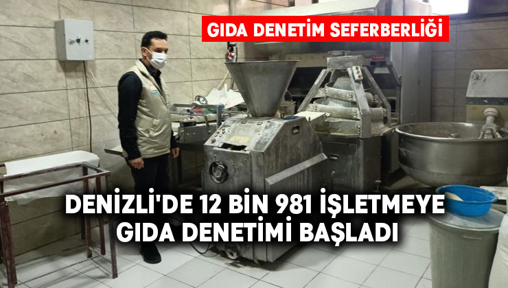 Denizli’de 12 bin 981 işletmeye gıda denetimi başladı