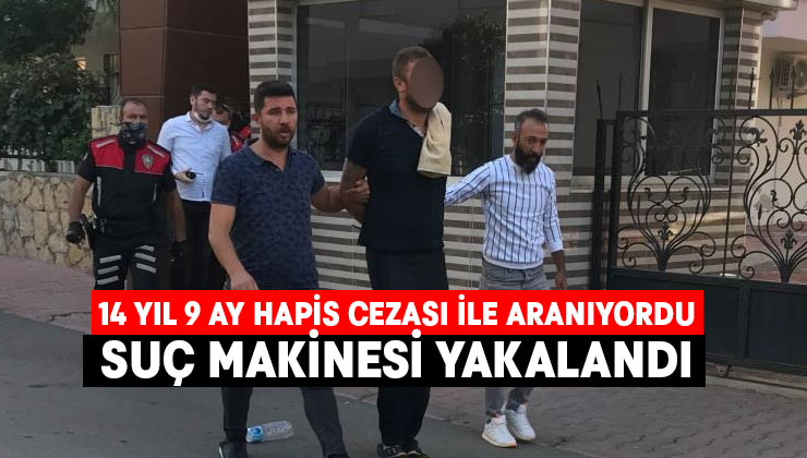 14 yıl 9 ay hapis cezası bulunan cezaevi firarisi yakalandı