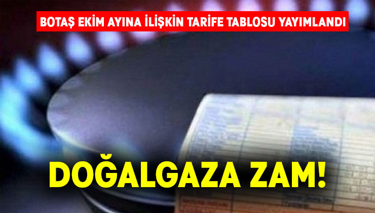 Doğalgaza Zam!