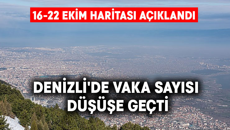 Denizli’de vaka sayısı düşüşe geçti